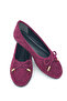 Suede Knitted Bow Detail Comfortable Women's Ballet Flats - 6