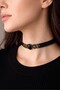 Genuine Leather Natural Stone Choker Necklace - 3