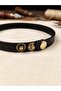 Genuine Leather Natural Stone Choker Necklace - 5