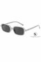 Women's Dikdortgen Sun Glasses Uv400 Gray Frame Black Lenses Modern Trend Summer Style Simple Design - 2