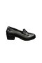 Genuine Leather Women's Shoes Short Heeled Orthopedic Comfortable Daily Stylish Mother's Shoes Inner and Outer Leather Poly Sole - 2