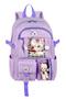 Kawai Korean Style Set of 3 with Plenty of Pockets and Toy Accessories, Primary School Foil Lunch Box and Pen Holder as a Gift - 4
