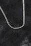 Mey i̇thalat® 316l steel curb model chain silver color men's necklace
