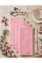 100 Double Layer Waiter's Folded Napkins (33X33 cm) - Green, Yellow, Pink - 2