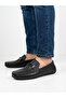 Men's black genuine leather flexible sole casual loafer - 3