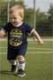 Baby T-Shirt from My Dad's Footsteps Girl Boy Kids Unisex T-Shirt Snap Fastener - 2