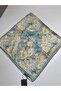 Floral Pattern Organic Scarf 90X90 cm - 4