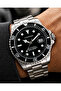 Men's Wristwatch Steel Band Calendar Premium Design Rotating Bezel Gift Boxed