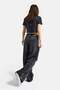 İts Basic Women's Dark Smoked Super Baggy Fit Zipper Detailed Special Design Denim Jeans - 2