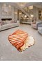 Sdt Orange Seashell Patterned Modern Woven Base Decorative Carpet Sdt937 - 3