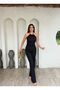 Women's Textured Polyviscose Fabric with Collar Accessories, Stylish Two-Piece Set - 3