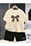 Girls' Leopard Printed Shorts-T-Shirt Set