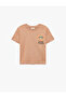 Cotton Short Sleeve Crew Neck Printed T-Shirt