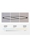 Modern Lighting, Chandelier, Light, Modern chandelier, Black Color, L:115*13.5, H:150 cm, Suitable for stairs, window side, Adjustable height - 4