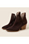 Safari Back Zipper Detailed Laser Cut Summer Boots - 5