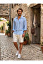 Men's Linen Textured Shirt and Shorts 2-Piece Set - 2