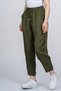 Women's Summer Khaki Orielle Elastic Waist Ankle Length Trousers Stylish Daily Comfortable 30388 - 6