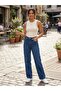 MAVİ GENİŞ PAÇA JEANS - 3