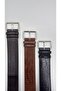Women's Crocodile Tan Leather Thick Belt with Nickel Buckle, Matching with Pants, Dresses, and Jackets - 7