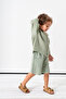 Boy's Hooded Muslin 2-Piece Summer Set 3714 Smr - 3