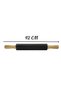 Black Silicone Dough Rolling Mat Set 45X65 cm + Black Silicone 42 cm Rolling Pin – Professional Non-Slip Non-Stick Dough Set - 3