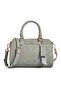 Women's Mint Faux Leather Patterned Shoulder Bag with Adjustable Strap - 4