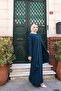 Plus Size Maternity Dress with Fan Shape Stones
