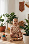 100% Organic Cotton Snap Fastener Short-Sleeved Baby Bodysuit 5-Pack - 8