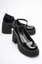 Women's Black Patent Leather Ankle Boots Casual Shoes Fs06Ms01A - 5
