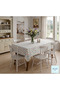 Tablecloth Fiber-Lined Pvc Non-Slip Stain-Resistant Wipeable Kitchen and Garden Table Cover. - 4