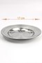 17 cm Hammered Stainless Chrome Steel Serving and Presentation Plate Patterned - 2