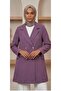 Women's Decorative Pocket Detail Gold Buttoned Li̇nda Fabric Top Quality Unlined Summer Thin Jacket Without Closure