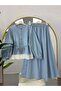 Women's Denim Lace Detailed Suit Blue - 2