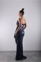 Strapless, Draped Neckline, Slit, Sequined Evening Dress, Engagement Dress - 5