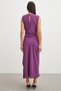 Waist Shirred Slit Dress - 6