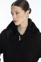 Hooded Belt Detailed Giy Çık Black/Brown 0221 - 2