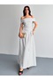 Strapless Madonna Collar Polka Dot Dress - 5