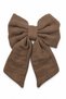 Bowknot Clip Hairpin – Linen Textured Fabric Hairpin – Stylish Daily & Special Occasion Hair Accessory - 2
