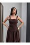 Lace Embroidered Belted Midi Dress - 2