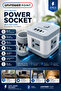 Cube 8-in-1 Power Strip – Extension Cord with 4 Universal Sockets & 4 USB Ports, 2M Cable, Shutters & Power Switch | Compact Multi-Device Charging Station for Home, Office & Travel - 3
