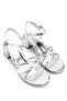 Women's Lame Heeled Shoes - 2