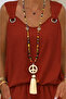 Women's V-Neck Bohemian Casual Blouse Shorts Set - 2