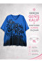 Plus Size V-Neck Rhinestone Stretchy Women's Blouse - 2