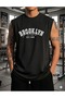 Brooklyn Forever Printed Men's Zero Sleeve Sportsman Sleeveless Tshirt