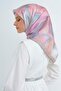 Tivil Pure Silk Scarf 9519 - 86 Mink Flower Pattern - 2