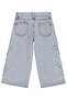 Striped Star Embroidered 2-5 Years Old Pants Jeans - Blue - 3