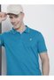 Men Blue Regular Fit Short Sleeve Polo