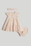 Apricot Broderie Dress, Knickers and Headband Outfit