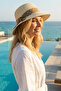 Women's Fedora Style Wide Brim Hat Stylish Combination - 2
