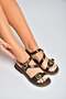 Y996062509 Brown Buckle Detailed Women's Sandals - 2